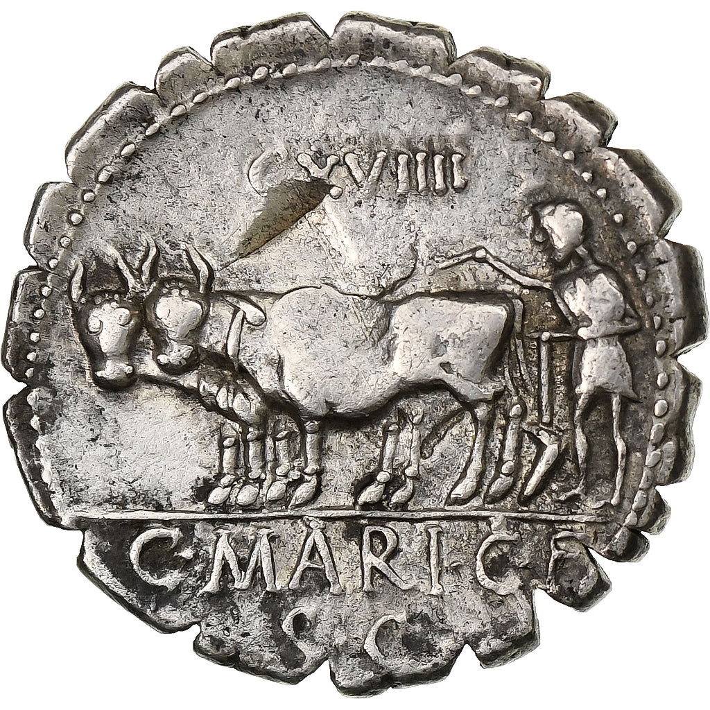 Maria, 
  
  Denario Serrato, 
  
  81 a.C